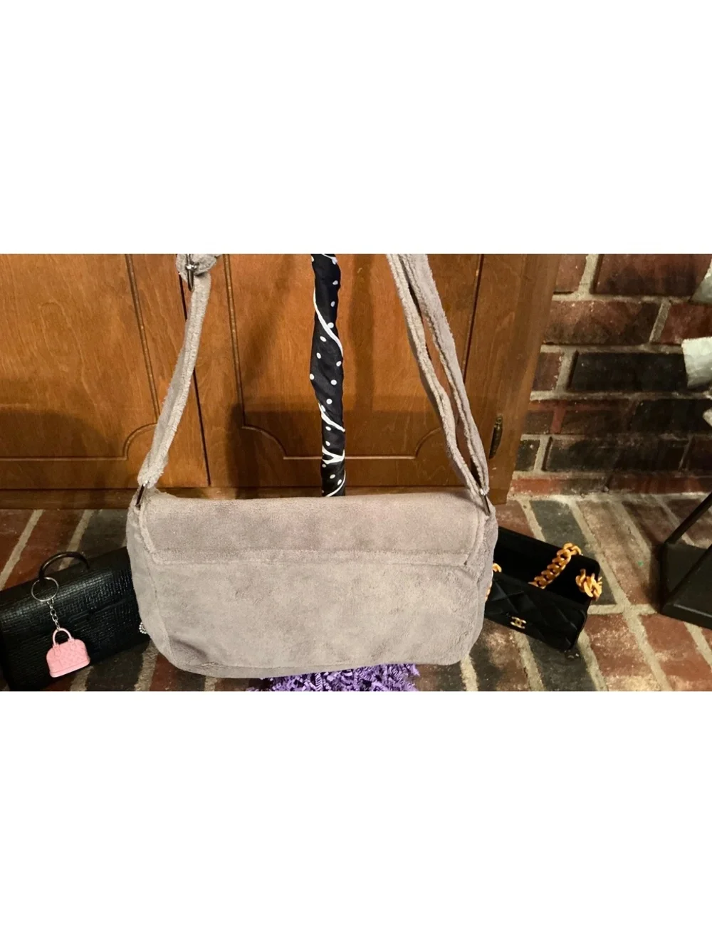 Chanel Precision Novelty Suede Crossbody